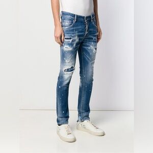 Dsquared2 Men's Distressed Jeans Slim Fit Size 54it / 38us mrsp 670$